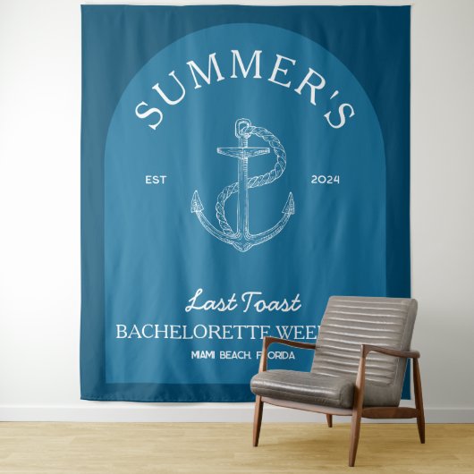 Bannerwerbung für den Bachelorette-Banner der Küst Wandteppich (Beispiel)