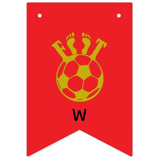 bannière à fanions Footprints of Glory – World Cup Wimpelkette (Zweite Fahne)