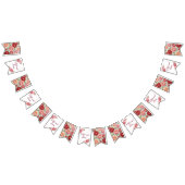 Bannière fanion florale pivoine – Décoration douce Wimpelkette (Alle)