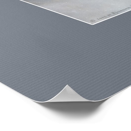 Bannitio | Poster mit grauem Rahmen (Ecke)