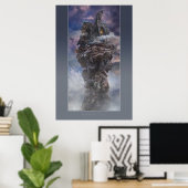 Bannitio | Poster mit grauem Rahmen (Heimbüro)