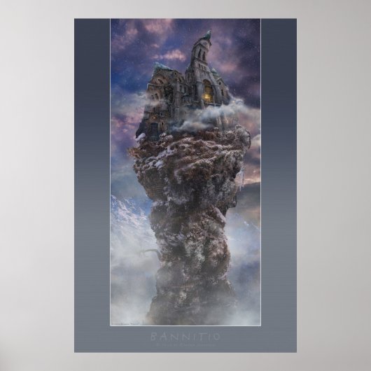 Bannitio | Poster mit grauem Rahmen (Vorne)