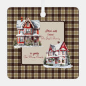 Bannockbane Original Scottish Tartan Christmas Ornament Aus Metall (Vorderseite)