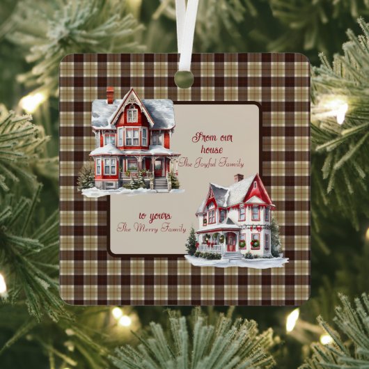 Bannockbane Original Scottish Tartan Christmas Ornament Aus Metall (InSitu)