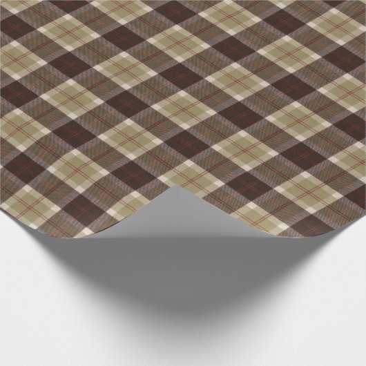 Bannockbane Original Scottish Tartan Geschenkpapier (Ecke)