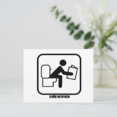 Baño Ocupado Postkarte (Stehend Vorderseite)