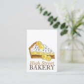 Banoffee Banana Toffee Pie Slice UK Britische Bäck Visitenkarte (Stehend Vorderseite)