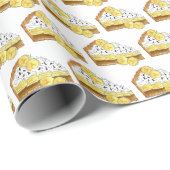 Banoffee Banana Toffee Pie Slice UK British Food Geschenkpapier (Rolleneckpunkt)