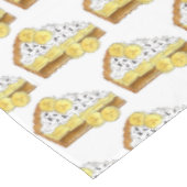 Banoffee Pie Banana Toffee Slice UK British Food Tischdecke (Schrägansicht)
