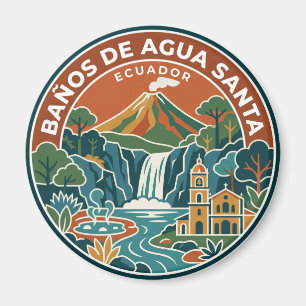 Baños de Agua Santa Ecuador Magnet