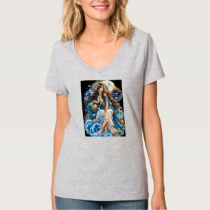 Banoy-e Tir – Persische Wassergöttin Fantasy-Frau T-Shirt