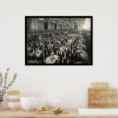 Banquet Chicago Foto 1908 Poster (Küche)