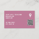 Banquet Hall Custom Google Map QR Visitenkarte (Rückseite)