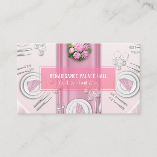 Banquet Hall Custom Google Map QR Visitenkarte (Vorderseite)