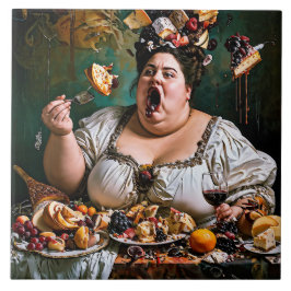 "Banquet of Chaos" Surreal farbenfrohe Kunstwerke Fliese