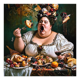 "Banquet of Chaos" Surreal farbenfrohe Kunstwerke Fotodruck