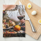 "Banquet of Chaos" Surreal farbenfrohe Kunstwerke Geschirrtuch (Viertel Falte)