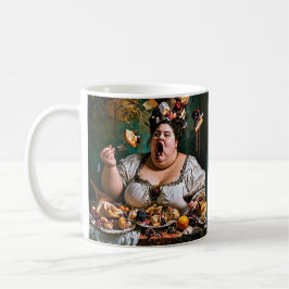 "Banquet of Chaos" Surreal farbenfrohe Kunstwerke Kaffeetasse