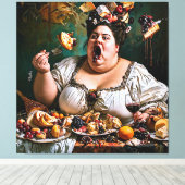 "Banquet of Chaos" Surreal farbenfrohe Kunstwerke Leinwanddruck (Insitu (Holzboden))