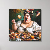 "Banquet of Chaos" Surreal farbenfrohe Kunstwerke Leinwanddruck (Vorderseite)