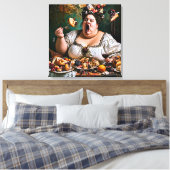 "Banquet of Chaos" Surreal farbenfrohe Kunstwerke Leinwanddruck (Insitu (Schlafzimmer))