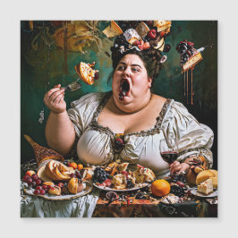 "Banquet of Chaos" Surreal farbenfrohe Kunstwerke Magnetkarte