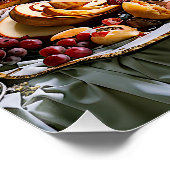 "Banquet of Chaos" Surreal farbenfrohe Kunstwerke Poster (Ecke)