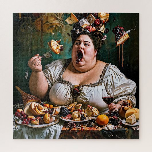 "Banquet of Chaos" Surreal farbenfrohe Kunstwerke Puzzle (Vertikal)
