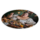 "Banquet of Chaos" Surreal farbenfrohe Kunstwerke Schneidebrett (Ecke)