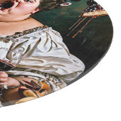 "Banquet of Chaos" Surreal farbenfrohe Kunstwerke Schneidebrett (Ecke)