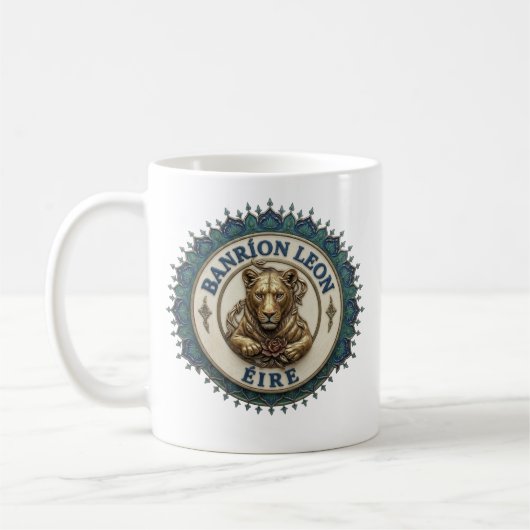 Banríon Löwe. Irland Kaffeetasse (Links)