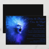 Banshee Cry Halloween Party Einladung (Vorne/Hinten)