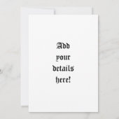 Banshee Einladung (Rückseite)