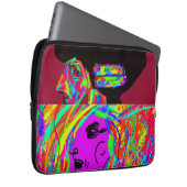 Banshee Glow Up-Luna Wolfwoman Laptop Sleeve (Vorne Rechts)