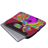 Banshee Glow Up-Luna Wolfwoman Laptop Sleeve (Vorne Knopf)