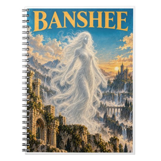 Banshee, Gothic Fantasy Monster Notizblock (Vorderseite)
