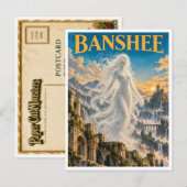 Banshee, Gothic Fantasy Monster Postkarte (Vorne/Hinten)