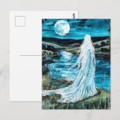 Banshee keltischer klagender Todesgeist Postkarte (Vorne/Hinten)
