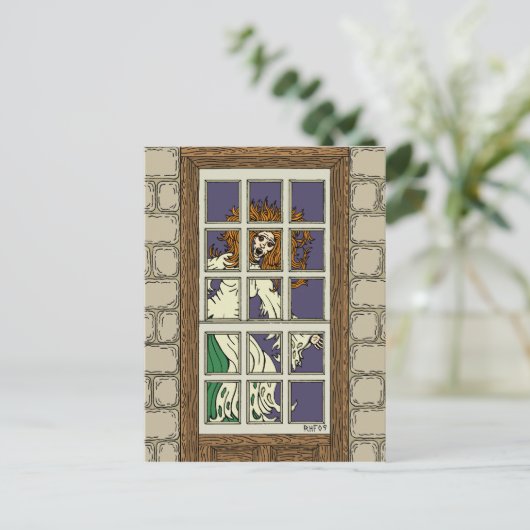 Banshee Postkarte (Stehend Vorderseite)