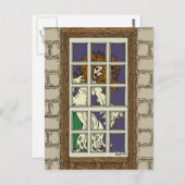 Banshee Postkarte (Vorne/Hinten)