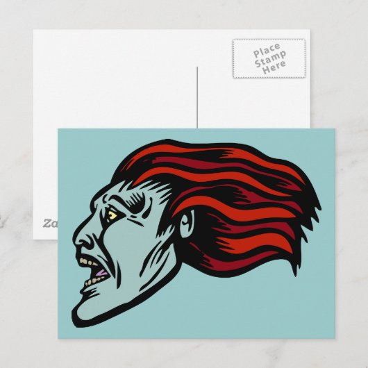 Banshee Postkarte (Vorne/Hinten)