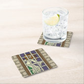 Banshee Rechteckiger Pappuntersetzer (Vor Ort)