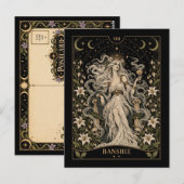 Banshee, Sternen-Tarot-Kunst Postkarte (Vorne/Hinten)