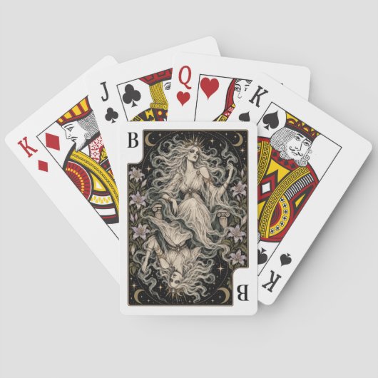 Banshee, Sternen-Tarot-Kunst Spielkarten (Rückseite)