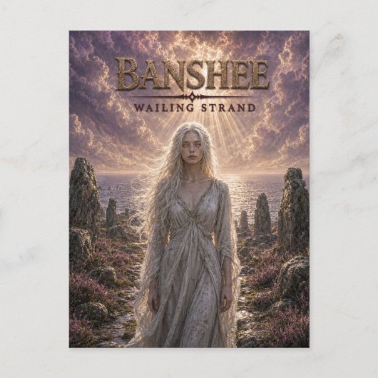 Banshee Wailing Strand Dark Cinema Postkarte (Vorderseite)