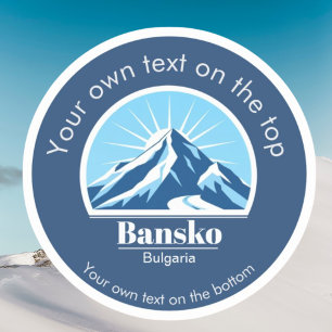 Bansko Bulgarien Skigebiet Berg Aufkleber