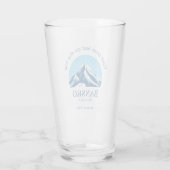 Bansko Bulgarien Skigebiet Getränke Bier Glas (Rückseite)