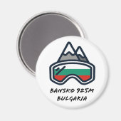 Bansko Ski Snowboard Resort Magnet (Vorderseite/Rückseite)