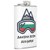 Bansko Ski Snowboard Resort Tasse Flachmann (Rechts)