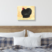 Bantam Cochin Rooster Leinwanddruck (Insitu (Schlafzimmer))